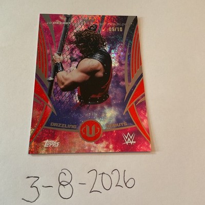 RED /10 2025-2026 Topps WWE Universe Kane Dazzling Debuts /10 SSP  