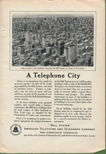 Magazine Ad - 1922 - AT&T / Bell System - A Telephone City