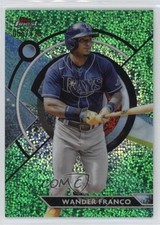 2023 Topps Finest Green Speckle Refractor 56/125 Wander Franco #39 xr1