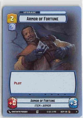 SWU Secrets of Power Weekly Play Exclusive Common #4 Armor of Fortune