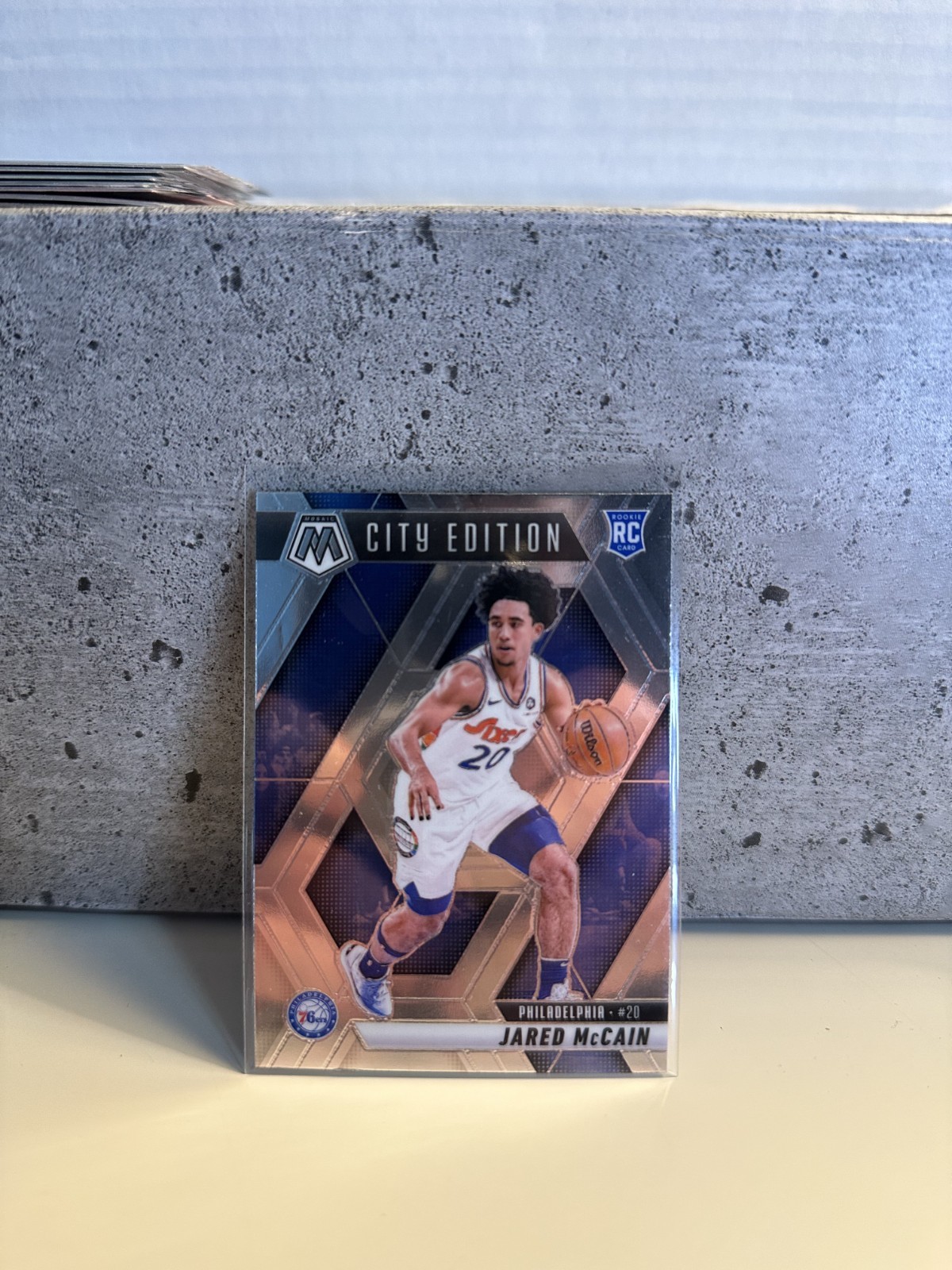 2024-25 Panini Mosaic Jared McCain RC Silver Prizm City Edition #277 76ers