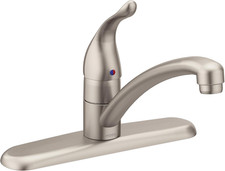 Moen 7425SRS Chateau One-Handle Low Arc Kitchen Faucet, Spot Resist Stainless