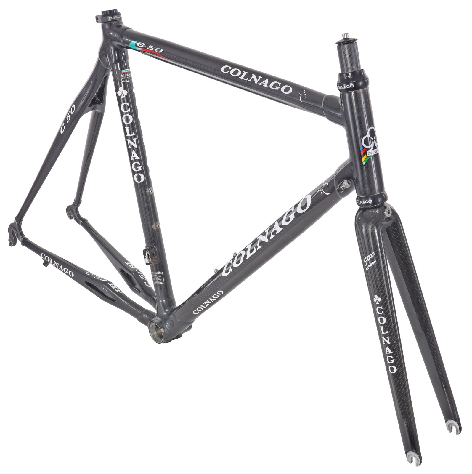 Colnago C50 HP Carbon Road Bike Frameset 56cm Straight QR Rim 700c 2005