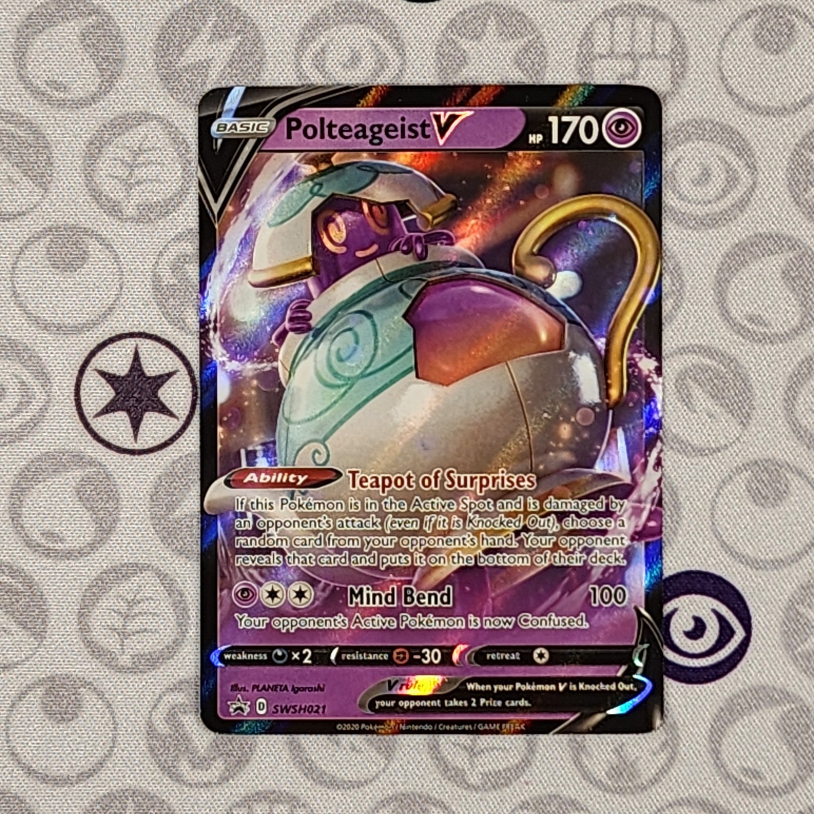Polteageist V SWSH021 Black Star Promo Pokemon TCG NM
