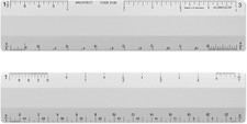 Architect 6 Inch Ruler Scale W/ 4 Bevel for Drawing, Drafting Engineering, Cal