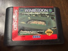 Vintage Wimbledon Championship Tennis Sega Genesis Game, Cartridge Only
