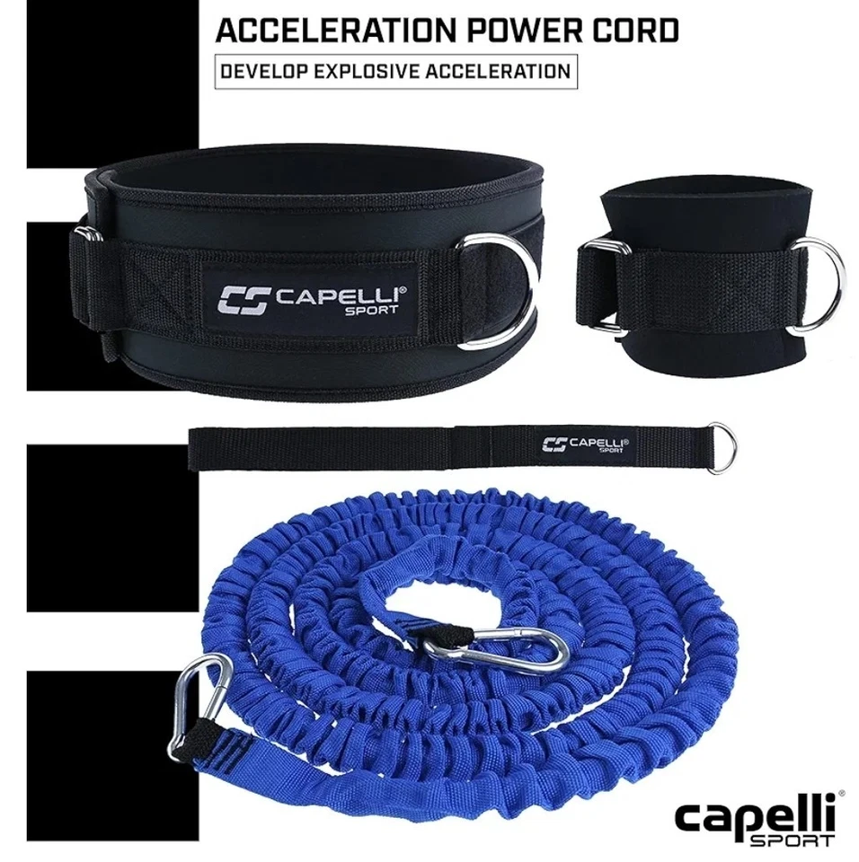 Banda de Resistencia al Correr, Cinturón Capelli Sport Resistencia Bungee Cord para Velocidad Foto 2 de 4