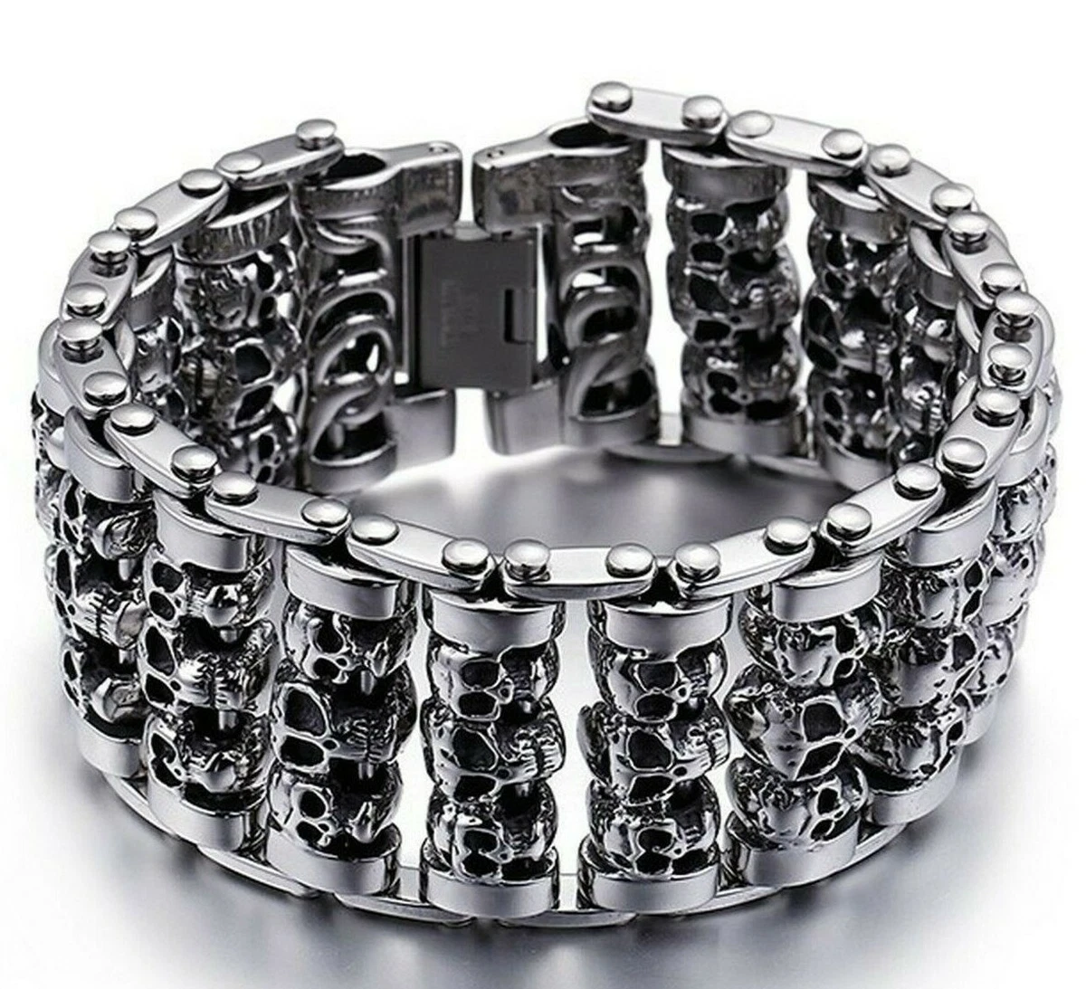 Kunstleder Armband Pick Skull Online Bestellen