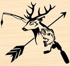 Vinyl Decal Car Signs Sticker - You Pick Size Color - Bow Hunting Fishing