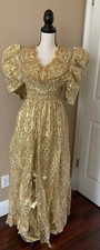 Algerian Blouza Hand Beaded Gold Size S-M Wedding African Dress