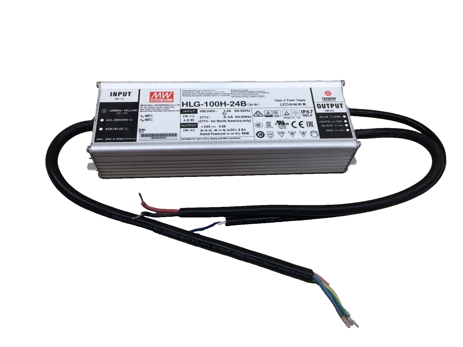 Alimentatore LED MeanWell LPV-100-24 - 100W 24V 4,2A IP67 - Foto 7