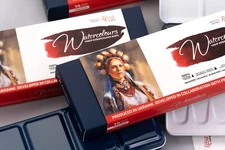 ROSA Gallery Portrait watercolor set 14 pans in metal case, professional paints