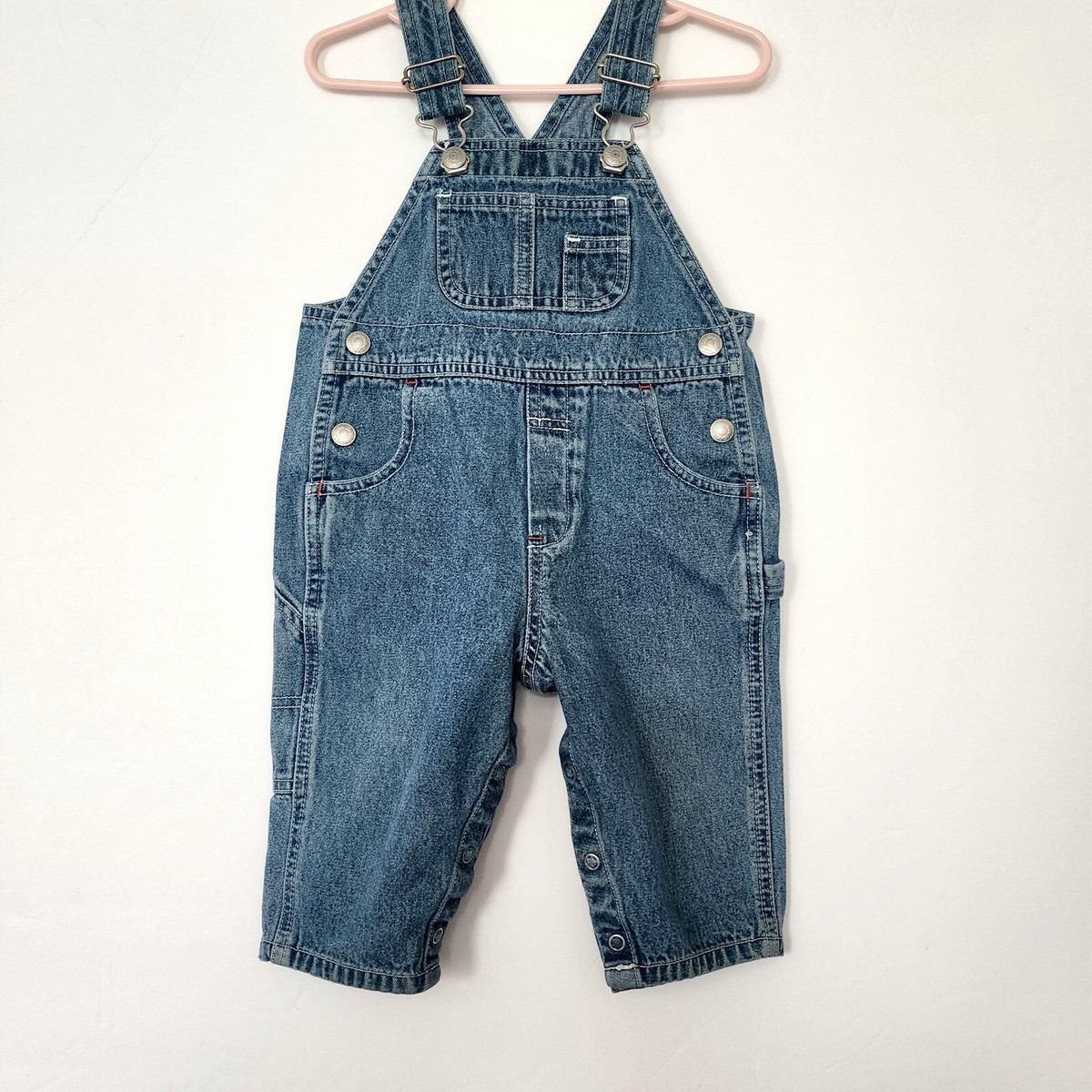 VINTAGE CLASSIC GAP Denim Jean Shortalls -12Mths Bib Overalls