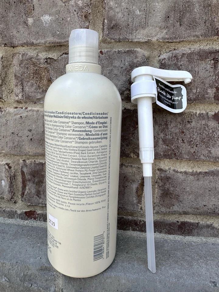 ACONDICIONADOR Aveda Color Conserve, con bomba, 33,8 oz/1 litro descontinuado nuevo sin caja Foto 2 de 3
