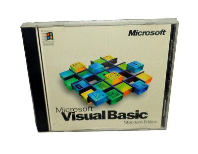 Microsoft Visual Basic Standard Edition With CD Key Code Access In Plastic Case