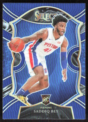 2020-21 2880E Panini Select Blue PRIZM Saddiq Bey Rookie Detroit Pistons #79