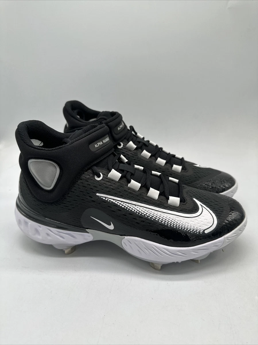 Nike Alpha Huarache Elite 4 Mid White Black for Sale