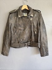 Walker Baker Julius Jacket Woman’s Leather Jacket Mustang Size L Large New