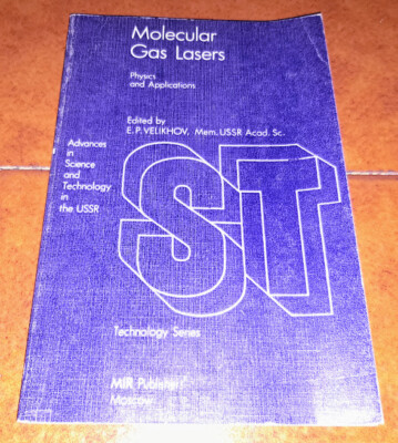 Velikhov Molecular Gas Lasers Physics and Applications Mir Publishers 1981