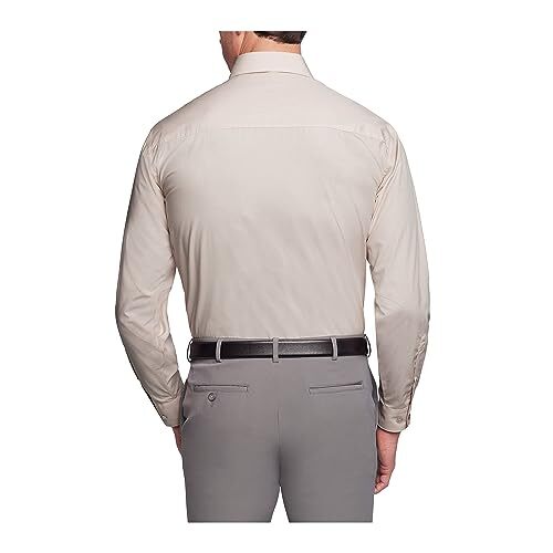 MARQUIS Men's Basic Slim Fit Dress Shirt - 17.5 Neck, 36-37 Sleeve In Ecru - View #9