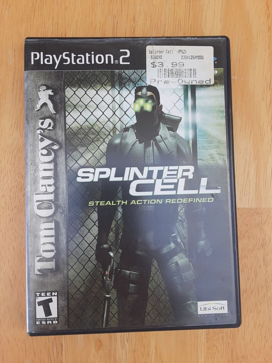 Playstation 2 PS2 Tom Clancy's Splinter Cell Video Game Complete with Manual