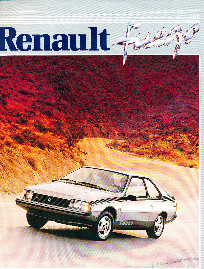 ルノー　FUEGO　カタログ　シトロエン　プジョー 1983 Renault Fuego and Turbo Original Car Sales Brochure Folder | eBay