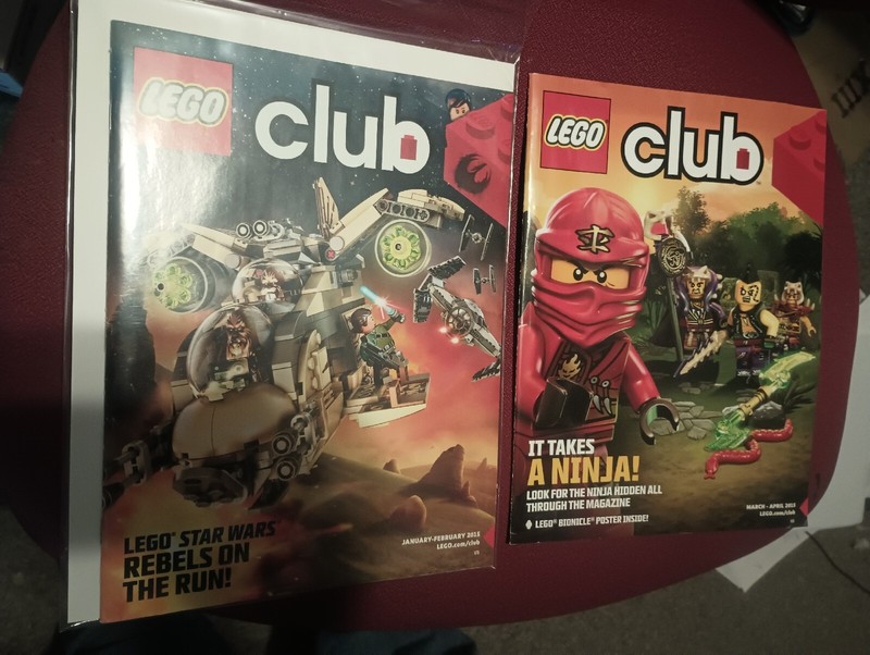 Lot Of 2 Lego Club Magazines 2015 Star Wars Bionicle Jan - Feb March - April 
