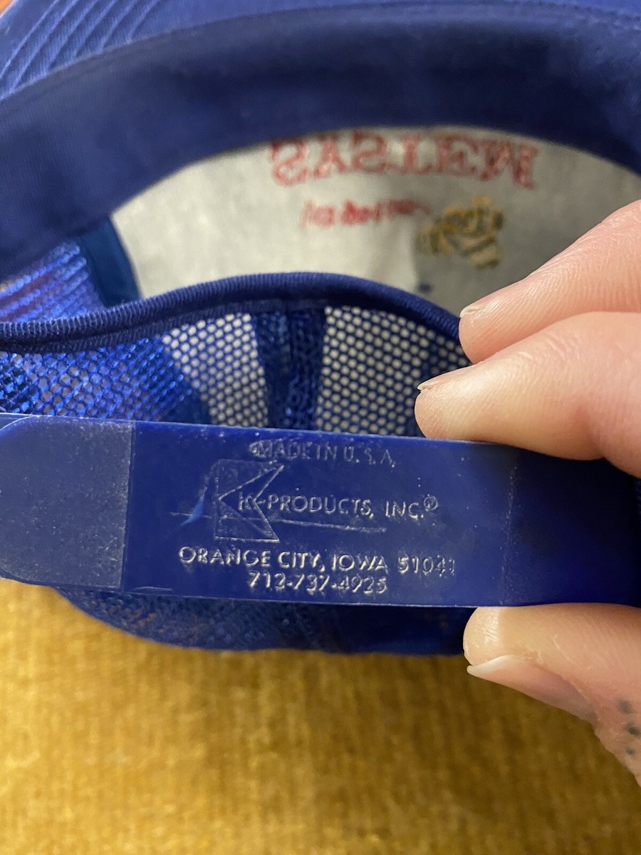 ☆Ｋ☆ Vintage K Products Blue Snapback Hat Bee Animal Nature | eBay