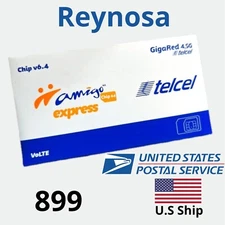 Telcel Mexico REYNOSA Tamaulipas  SIM Card ACTIVATED for UNLIMITED Calls,Sms.
