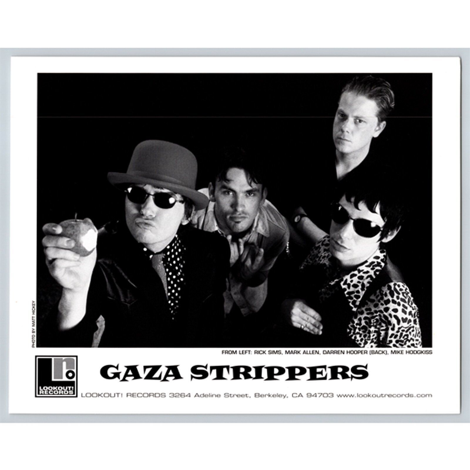 Gaza Strippers American Garage Punk Band 1980s-90s Glossy Music Press Photo