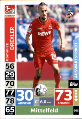 Topps Match Attax Extra 18/19 662 - Dominick Drexler - 2. Bundesliga
