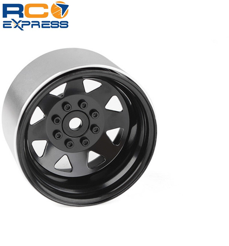 RC4WD 8 Lug Deep Dish Wagon 1.9 Steel Stamped Beadlock Wheels Black RC4Z-W0084