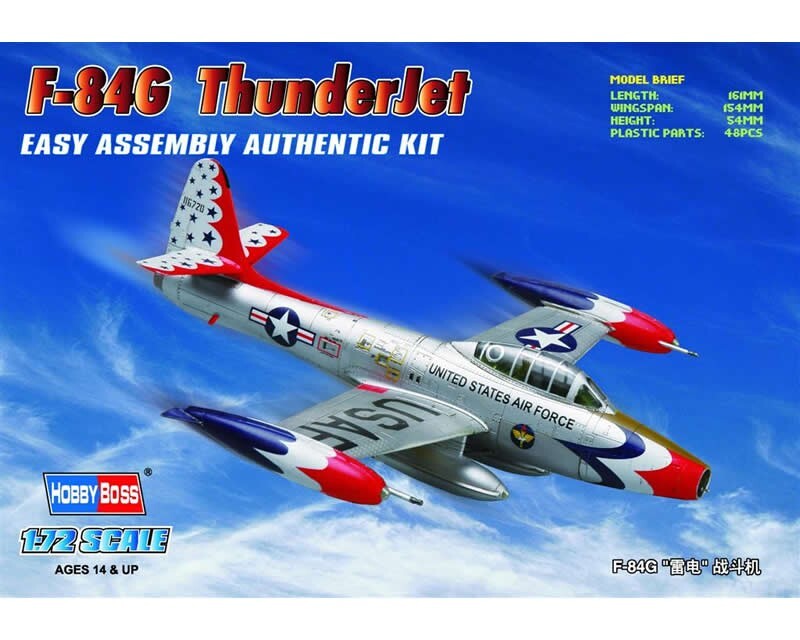 HobbyBoss Republic F-84G Thunderjet Fighter 1:72 80247 modellismo