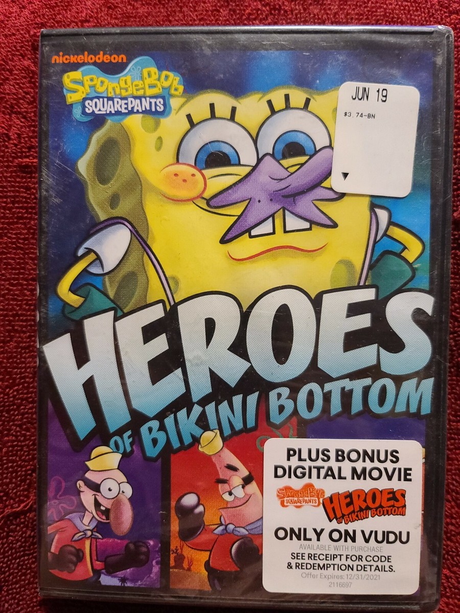 Shelf00N NEW DVD~Nickelodeon - SpongeBob SquarePants - heroes of