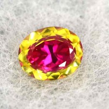 9.55 Ct Natural Bi-Color Pitambari Sapphire Certified Oval Cut Loose SG Gemstone