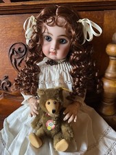 Doll Wig Auburn Curly Size 14" Old Store Stock, Never Used WATCH VIDEO
