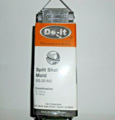 1127 DO-IT Split Shot Sinker Mold 1/16, 1/8 oz