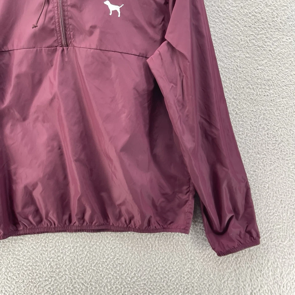 Victoria Secret 粉色夹克女式中号紫色风衣雨衣 Gorpcore — 第 4/4 张图片