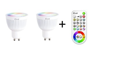 Jedi Lighting IDual LED Lampe – Dimmbare Acryl-Leuchte Mit Fernbedienung, 41 Cm