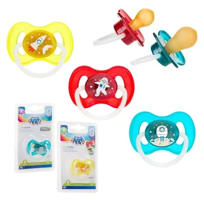 Canpol Baby Schnuller Latex Rund Cherry Beruhigungssauger SPACE Weltall