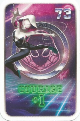 MARVEL CARD. SUPERHELDEN. LECLERC 2021. ERWECKE DEINE MACHT. COURAGE + 1 Nr. 73
