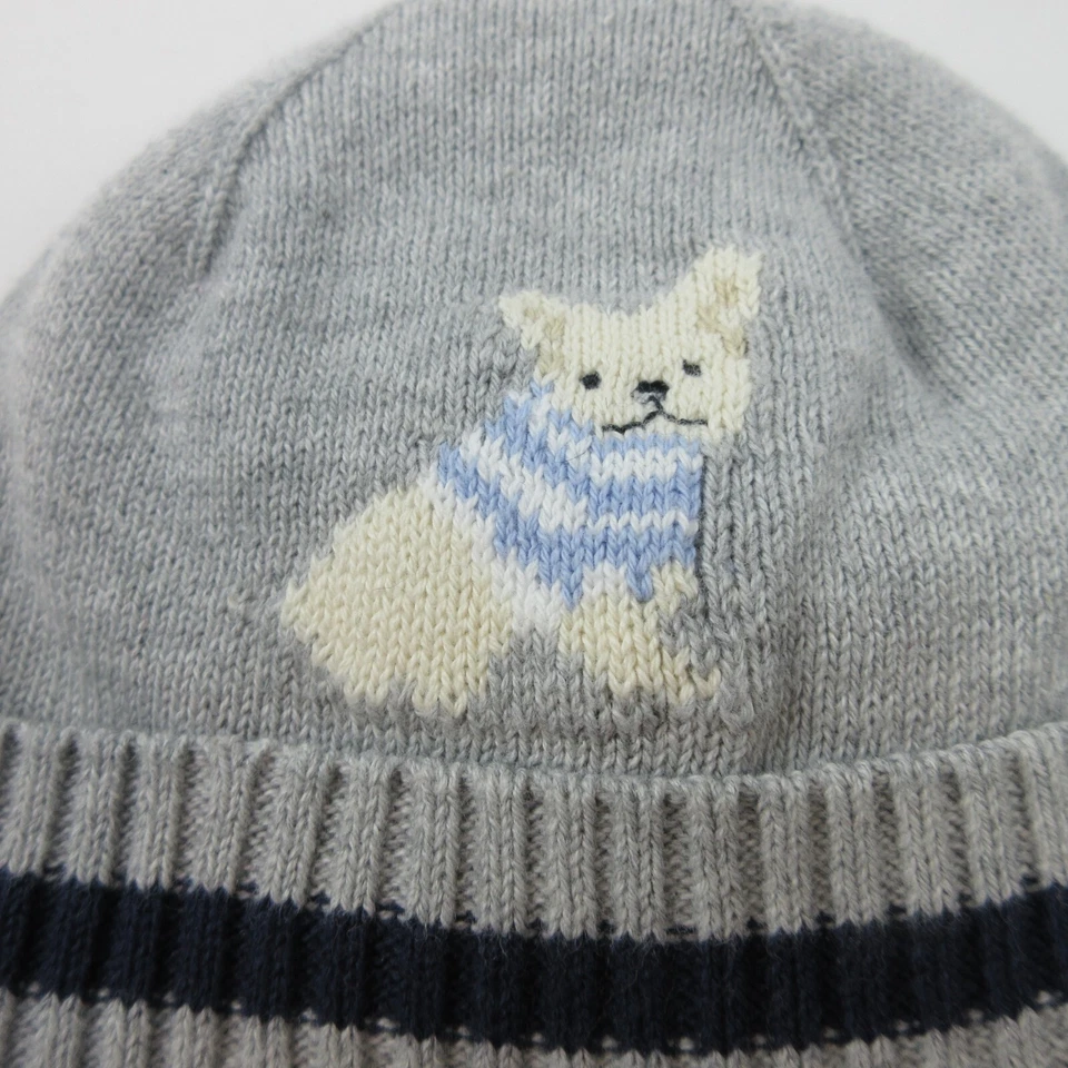 Gorro Recién Nacido Bulldog Francés Bebé Talla Única Gris Janie y Jack Forrado Foto 3 de 4