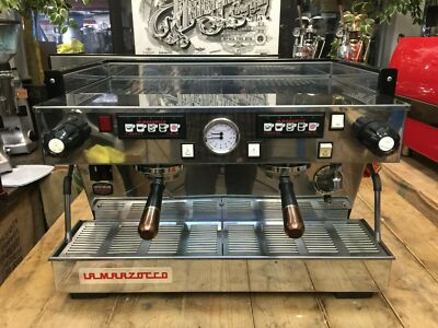LA MARZOCCO LINEA CLASSIC 2 GROUP MATTE BLACK BRONZE HANDLES