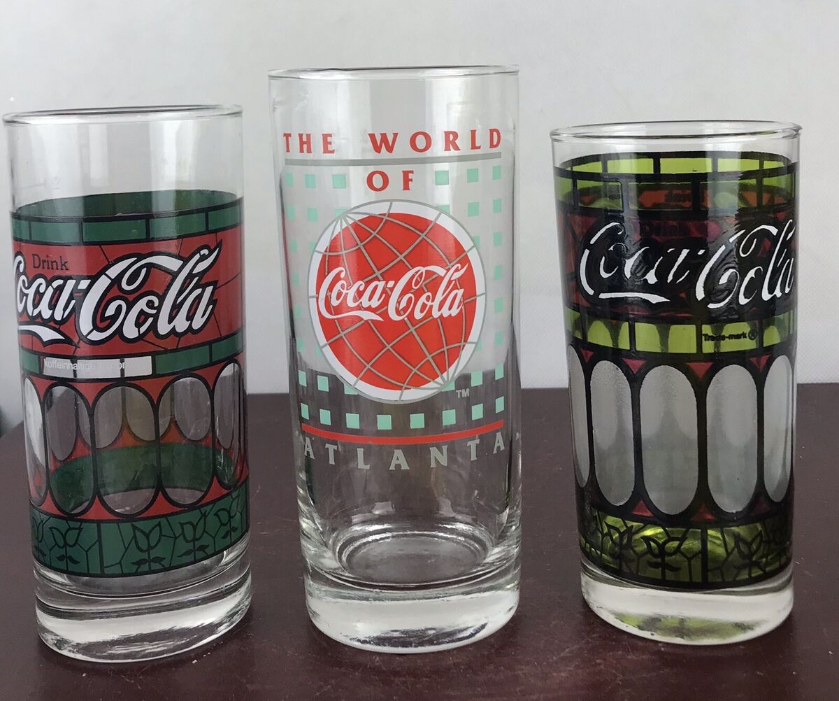Lot Of 3 Coca-cola Drinking Glasses | eBay Lot Of 3 Coca-cola Drinking Glasses | eBay