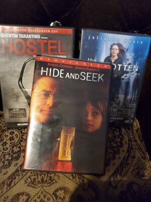 3 Lot Movie Suspens Horror, Hostel The Forgotten, Hide And Seek