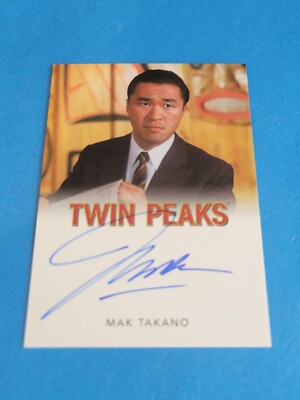 MAK TAKANO - 2019 RITTENHOUSE TWIN PEAKS ARCHIVES AUTOGRAPH CARD