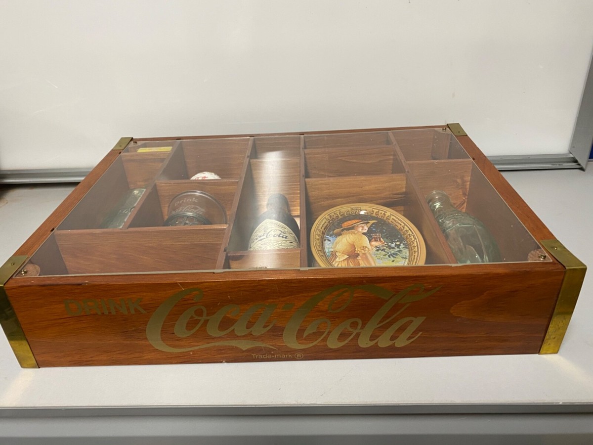 Coca-Cola 100周年記念木製ボックス DRINK COCA COLA 100TH CENTENNIAL CELEBRATION SHADOW BOX WITH