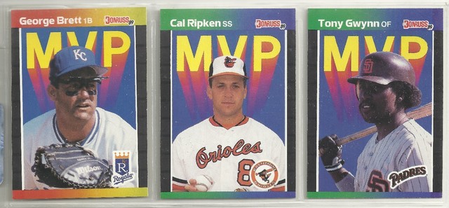 1989 Donruss MVP 26card Baseball Set Ripken Canseco Brett