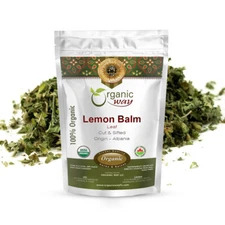 Organic Way Lemon Balm Leaf Cut & Sifted - Organic, Kosher & USDA Certified