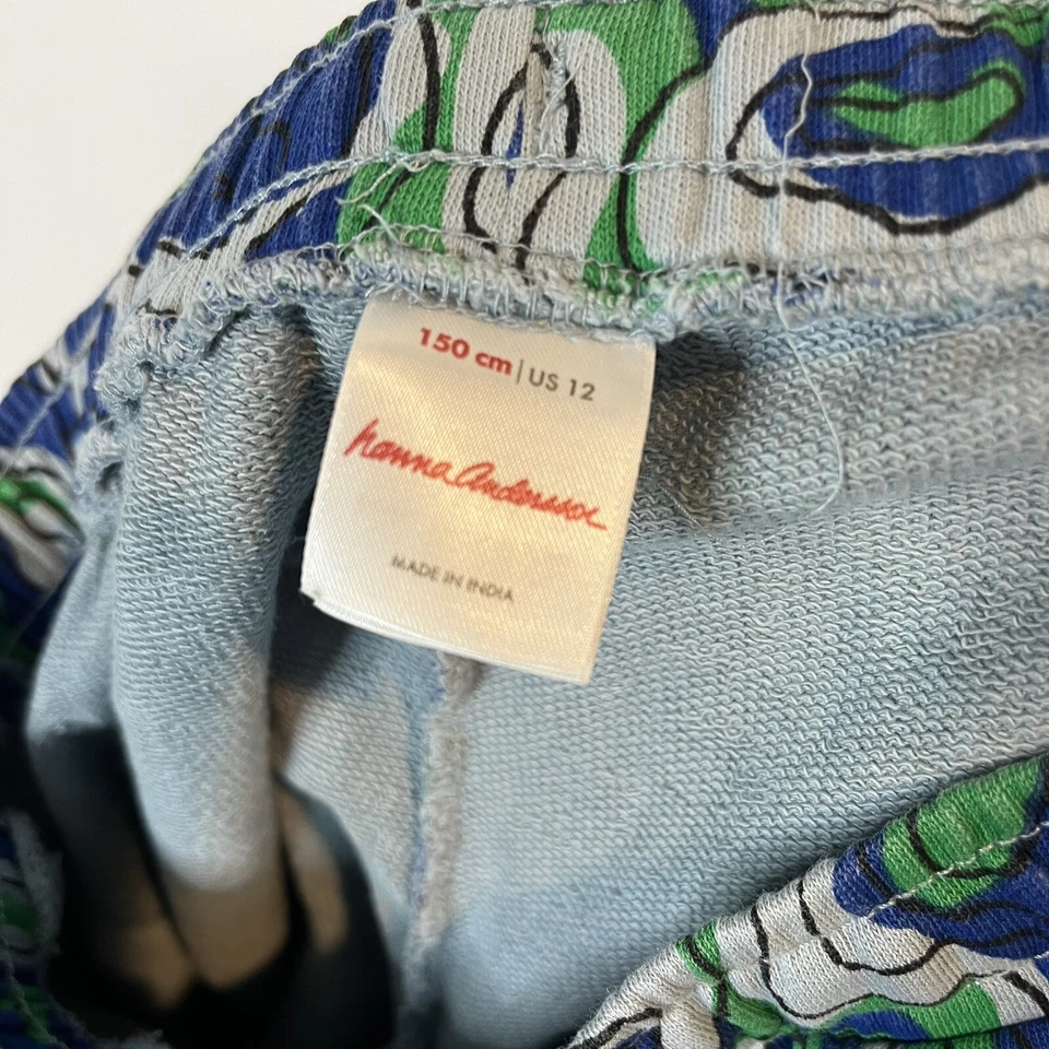 Niños | Pantalones camuflados Hanna Andersson azul y verde | Talla 12 Foto 4 de 4